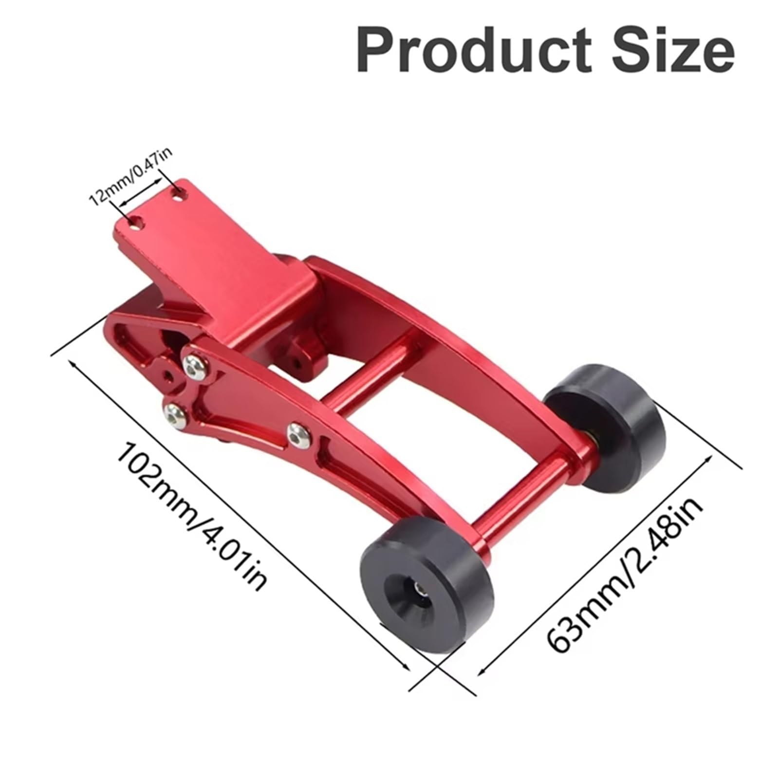 Compatible con MJX para Hyper Go 14210 14209 H14BM 1/14 RC Piezas De Actualización Automóviles Sin Escobillas Barra Caballito Metal Ajustable Alta Velocidad Roja Accesorios RC