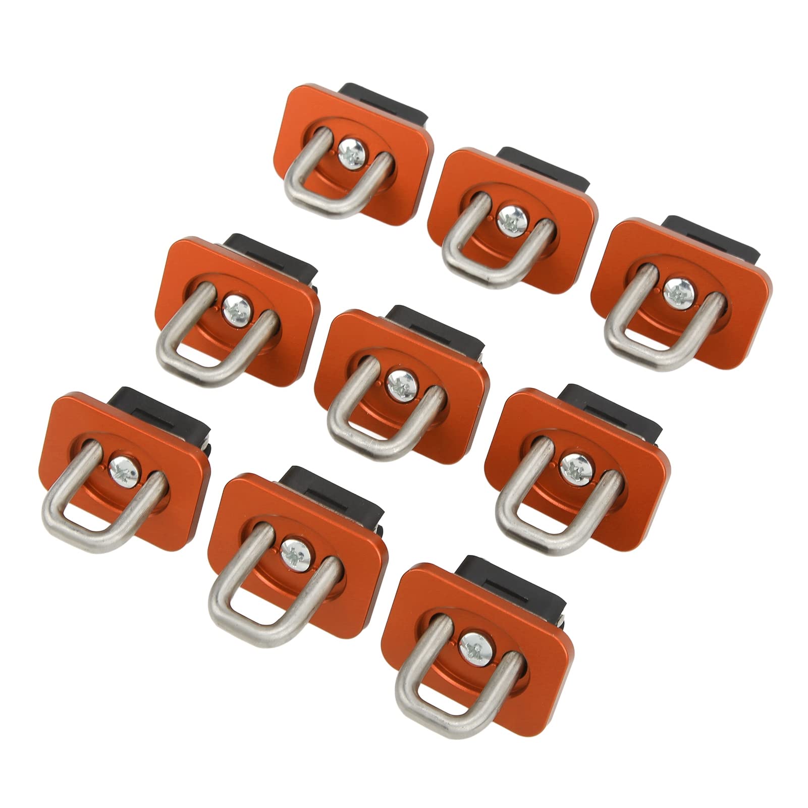 Cocoarm Anclajes de Amarre para Cama de Camión, Anclaje de Bolsillo de Estaca de Acero Inoxidable, 9 Piezas de Carga de 1000 Libras para Control de Carga de Camioneta para Silverado Sierra Colorado
