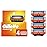 Gillette Fusion5 Mens Razor Blade Refills, 4 Count, Lubrastrip for a More Comfortable Shave, Holiday Gifts for Men