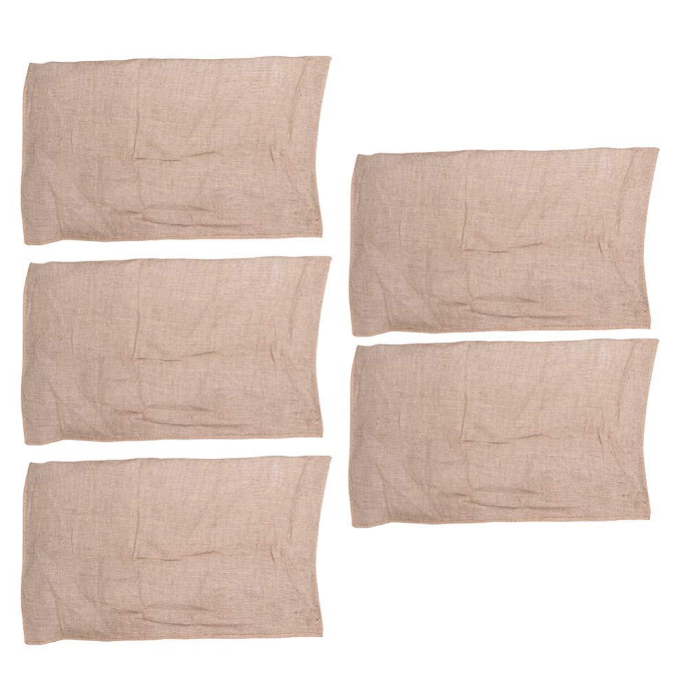 Yardwe Paquet de 5 Sacs de Pommes de Terre Et de Légumes de de 40 Cm X 60 Cm Sac de Jute Adapté Aux Pommes de Terre Aux Légumes à La Protection des Plantes Et à La