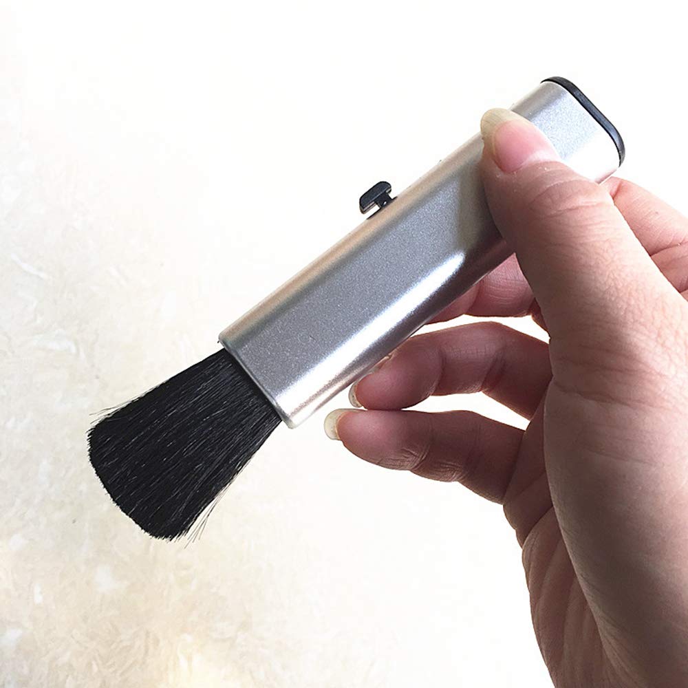 Brosse de nettoyage portable évolutive pour lentilles - Brosse de nettoyage souple et élastique - Outil de nettoyage de routine - 1 pièce
