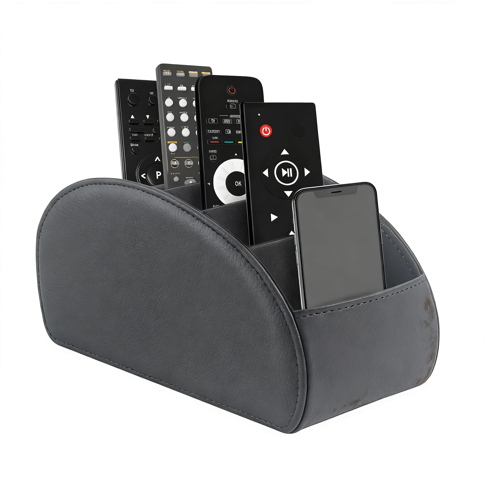 TWISAXC Remote Holder With Divided Compartments Living Room Accessories Cell Phone Remote Control Small Sundries Is Needed Soft