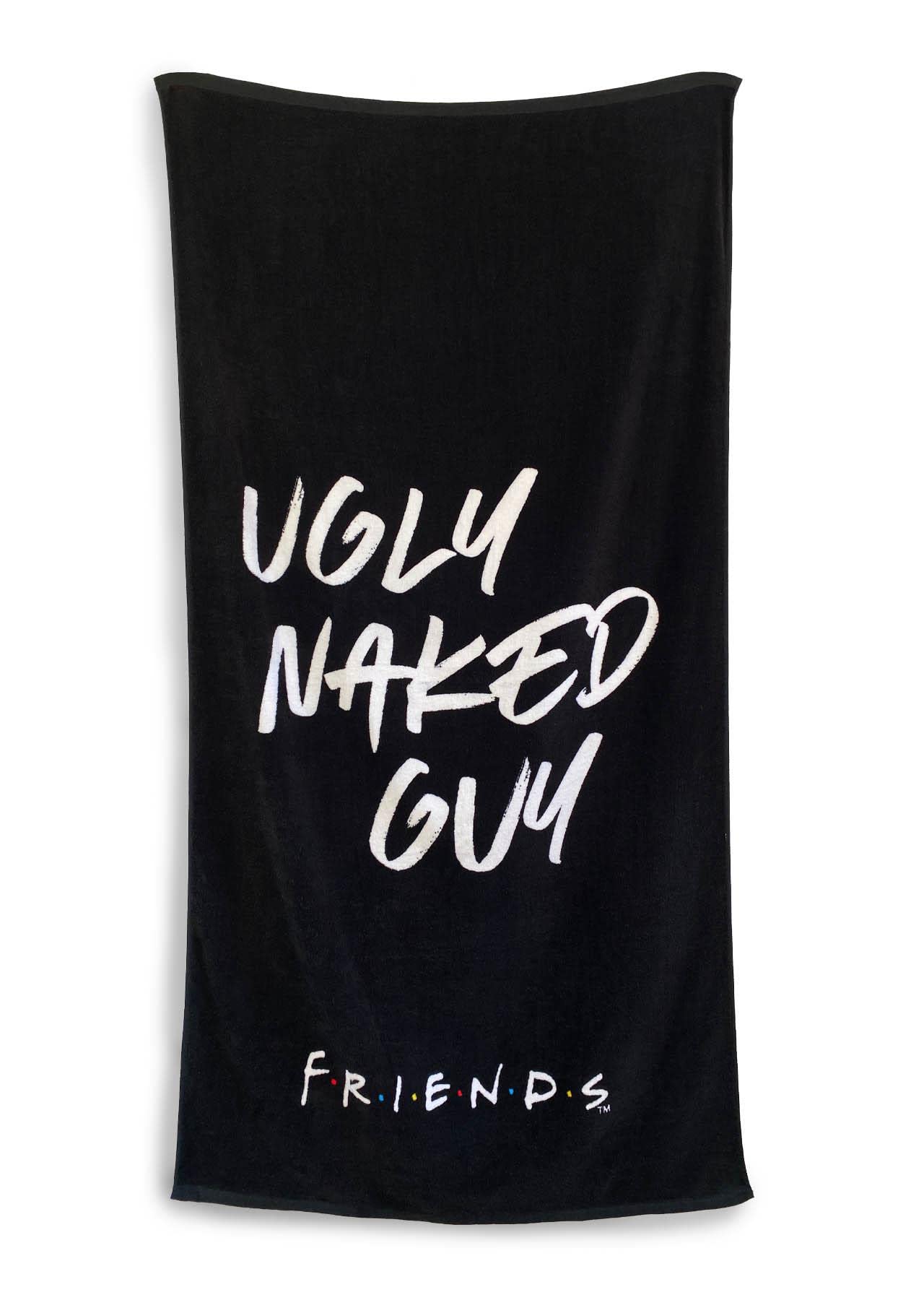 Groovy Uk Towel, Cotton, Black, One Size