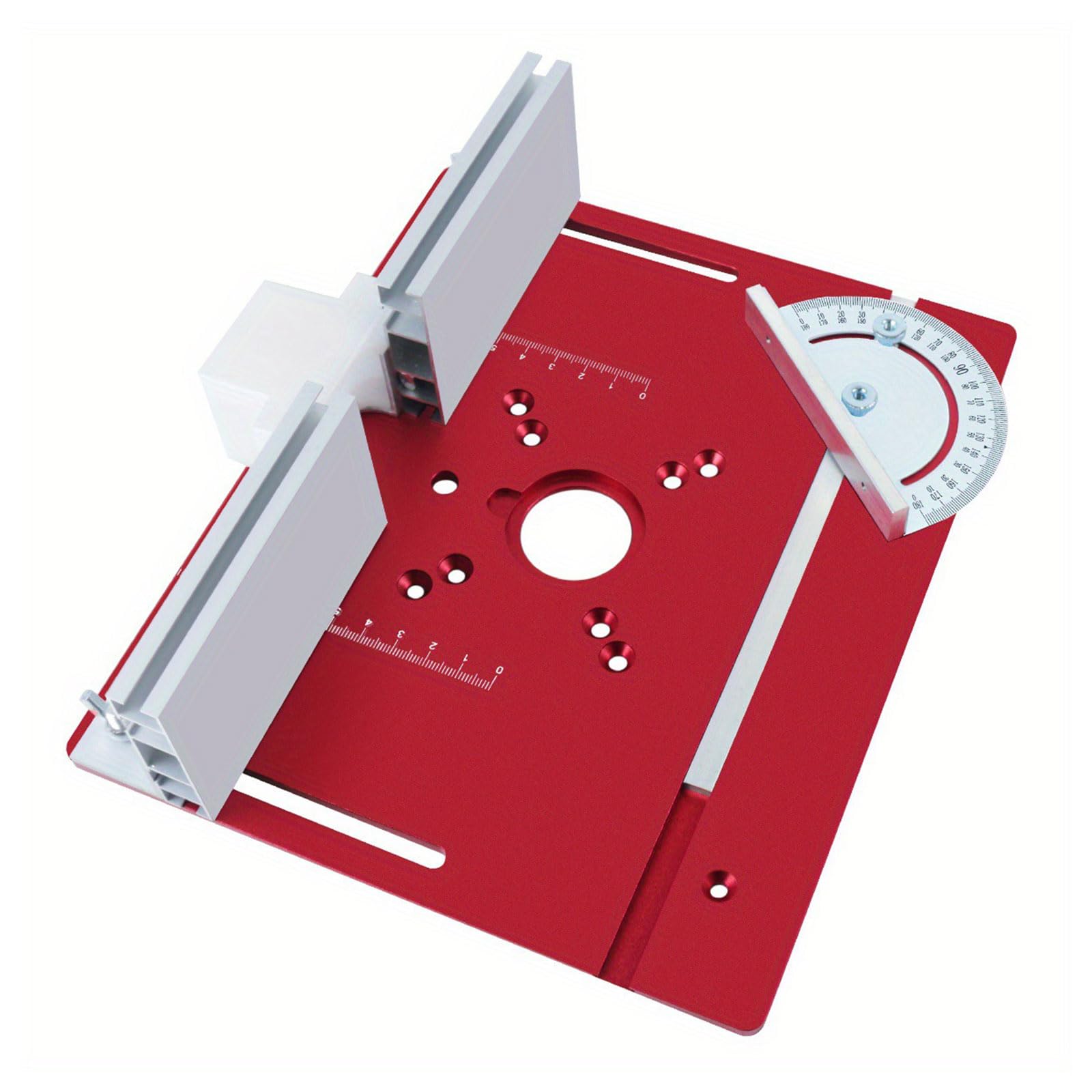 Tavolo per router in alluminio Piastra per inserto Tavolo in metallo per banchi per la lavorazione del legno Piastra per utensili in legno Fresatura per rifilatura Strumento per la lavorazione del