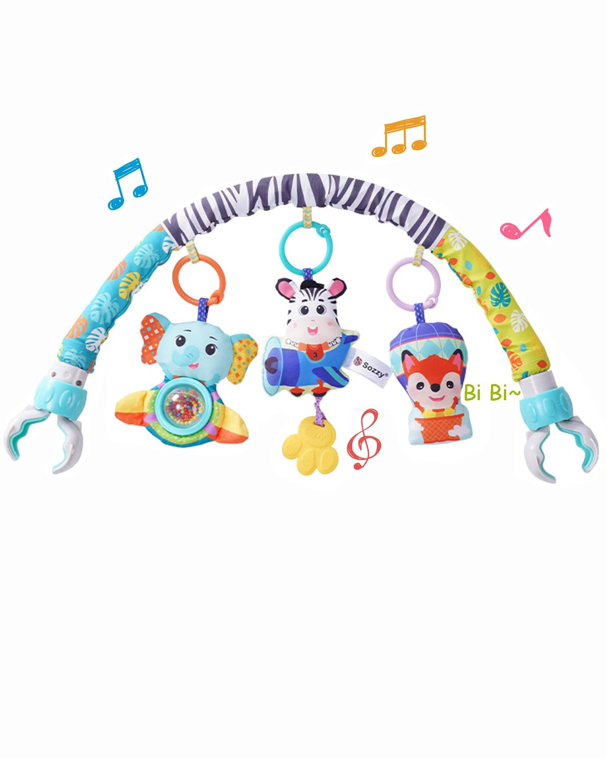 Baby Stroller Arch Toys, Pau1Hami1ton Car Seat Toys,Bouncer Toy Bar/Mobile for Bassinet,Adjustable Baby Hanging Toys Fit for Crib Bed,Stroller,Car Seat,Baby Gifts.S-19(Aircraft)