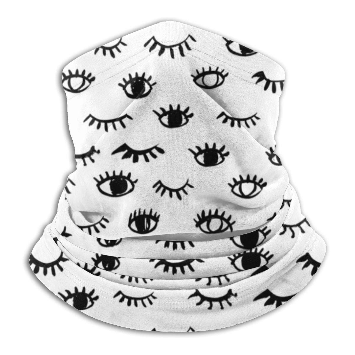 Eyes And Eyelashes Neck Bandana Shield for Half Face Rave Men Women