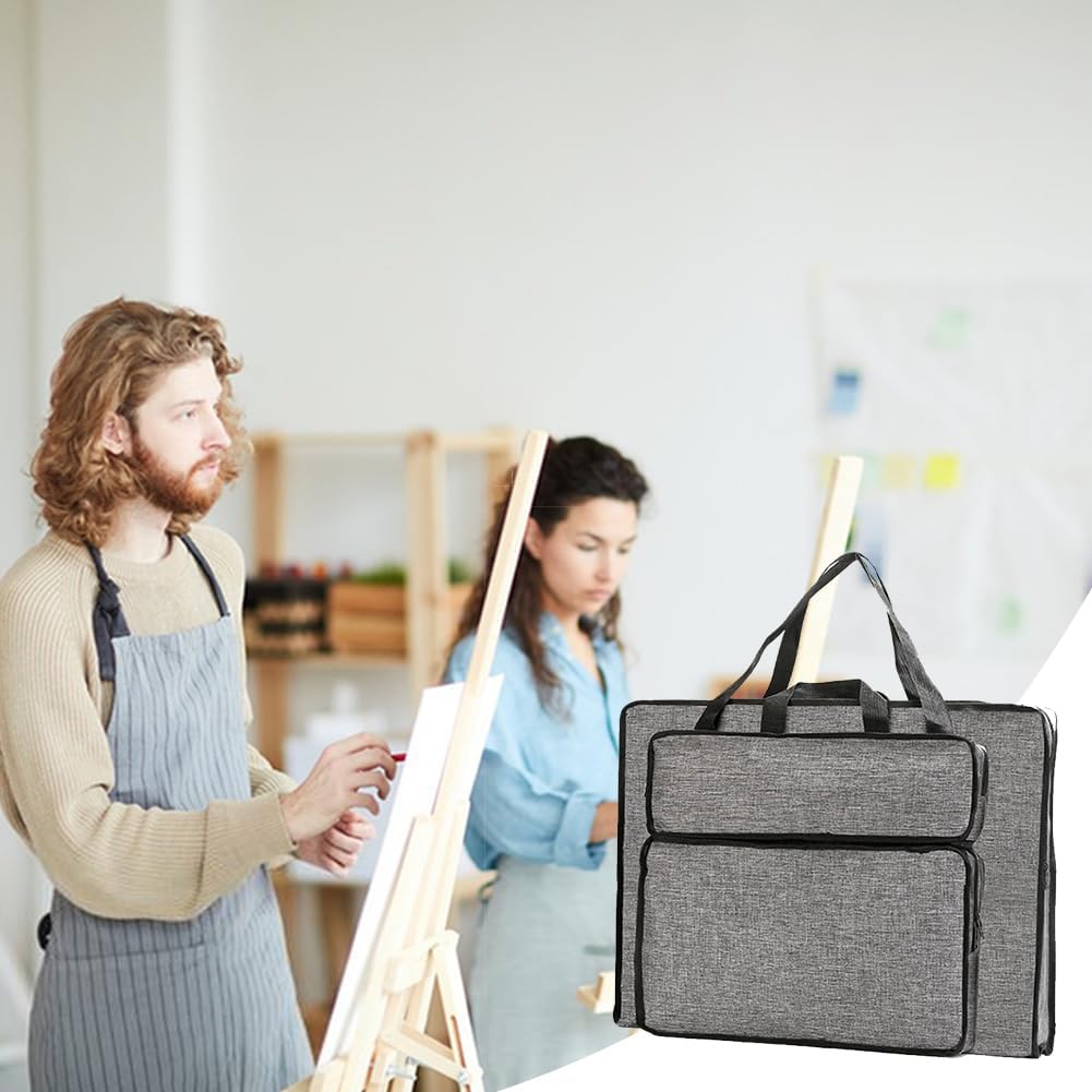 CEWROM A3 Zeichentasche, wasserdichte Transporttasche für Zeichenplatte & Skizzen – Tragbare Kunst-Portfolio-Tragetasche für Kinder & Künstler – Zeichenbrett Tasche, Künstlermappe, Kunsttasche