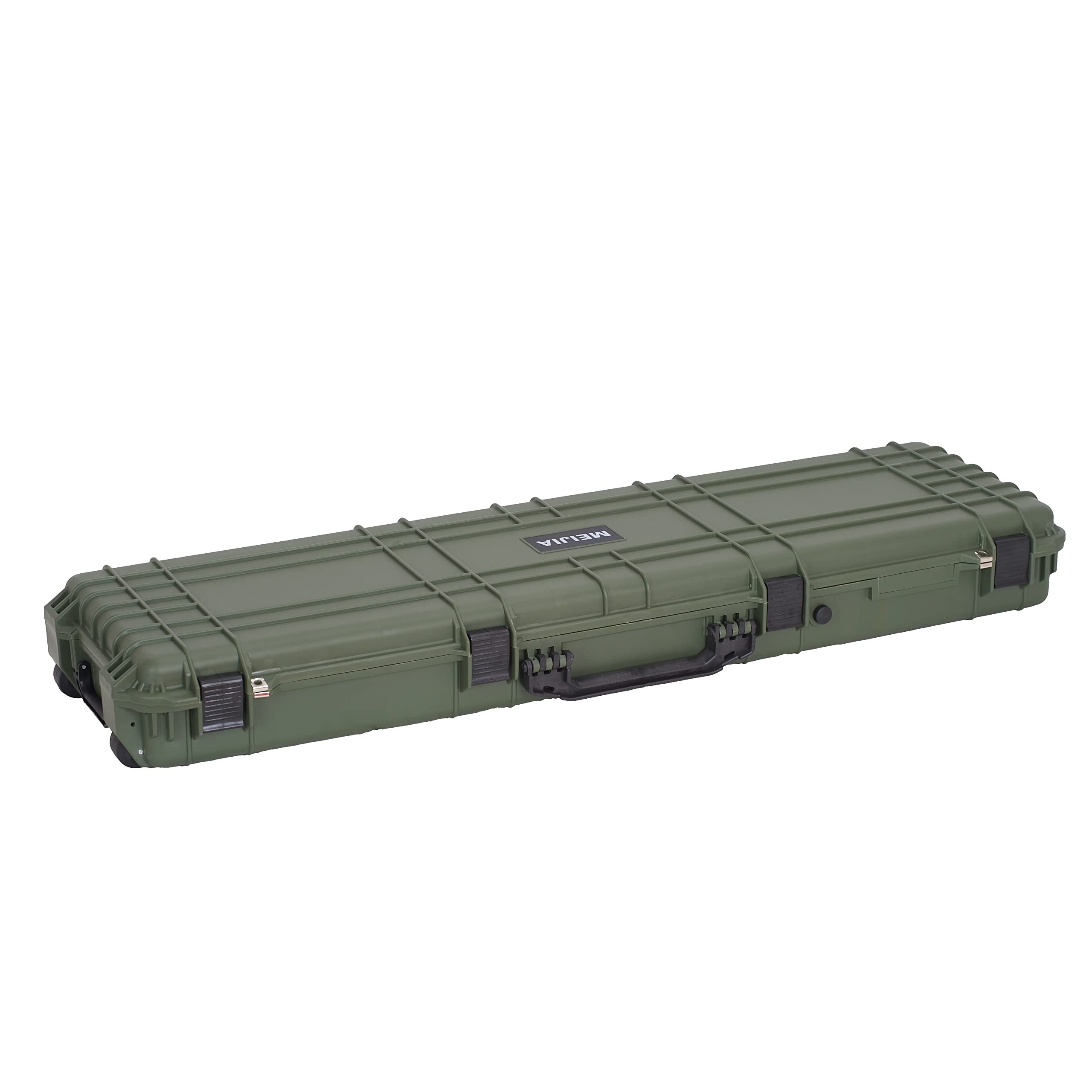 MEIJIA Portable Rolling Waterproof All Weather Hard Rifle Case,Gun case with Wheels,Customizable Fit Foam Included,Fit for Rifle,Guns,Shotguns, Airsoft Gun