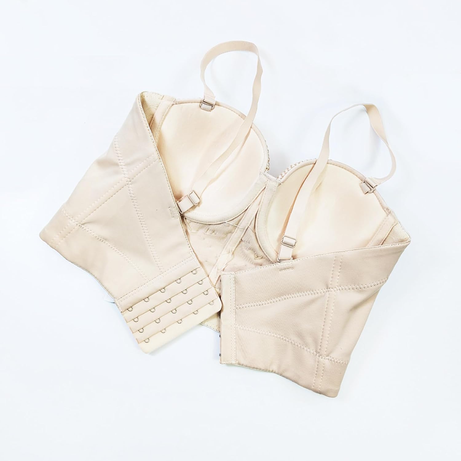 VEENDEO Women's Strap Beads Bustier Corset Crop Top Club Party Bra - Image 5