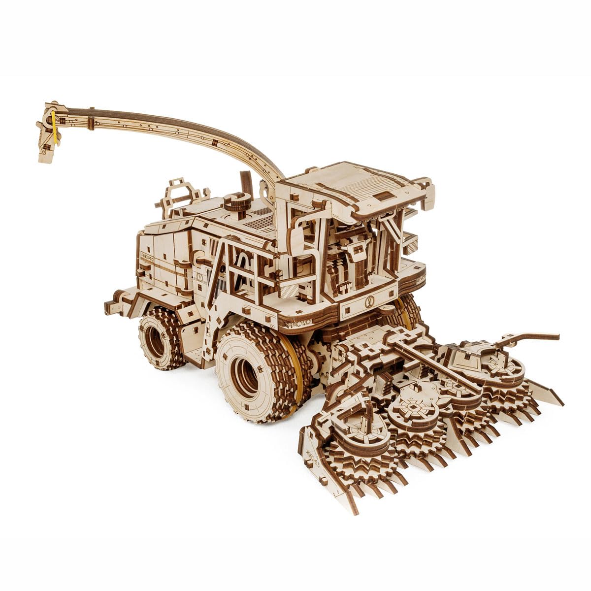 Drewniane puzzle 3D dla dorosłych, mechaniczny kombajn 3D, FS80, montaż 1–3 godziny, DIY, ręcznie wykonane, drewniane, dekoracja domu, urodziny, 580 szt
