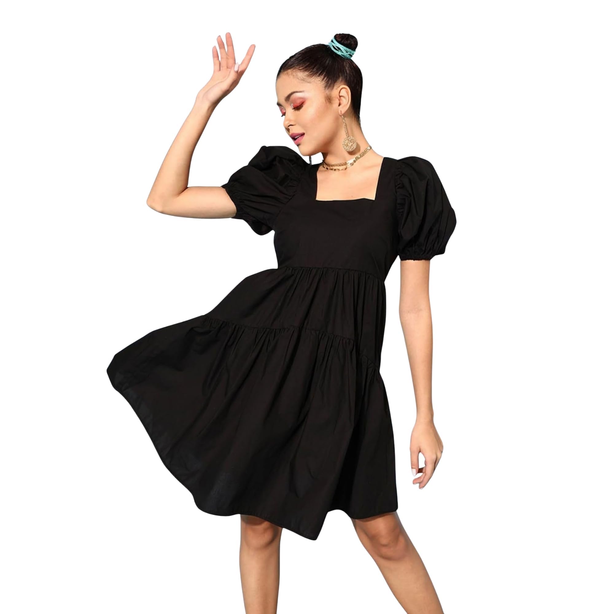 street9 Women Peplum Black Knee Length Dress | DRS00003957-picture-43