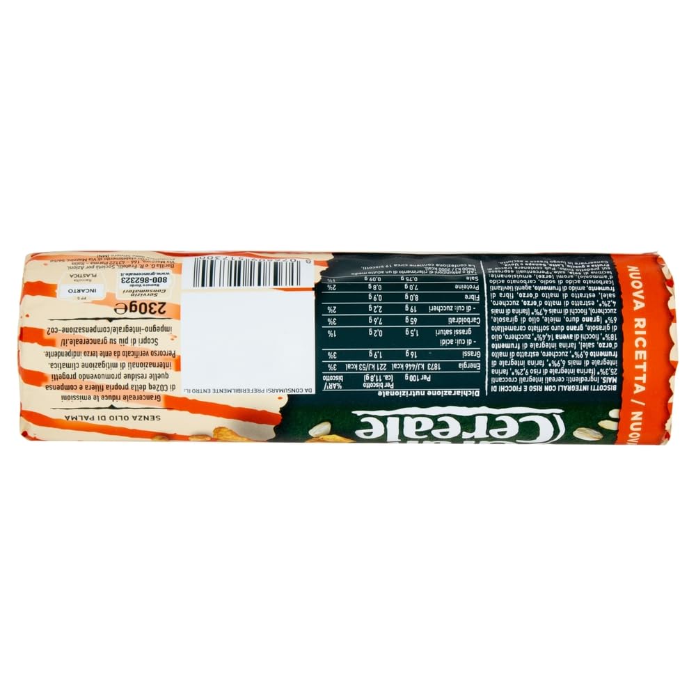 Italian Gourmet Biscuits Céréales Complètes Riso & Cornflakes – Pack 12x 230 g (2,76 kg Total) – Riz & Maïs 100% Italiens, Croustillants Caramélisés, Riche en Fibres + Italian Gourmet Polpa
