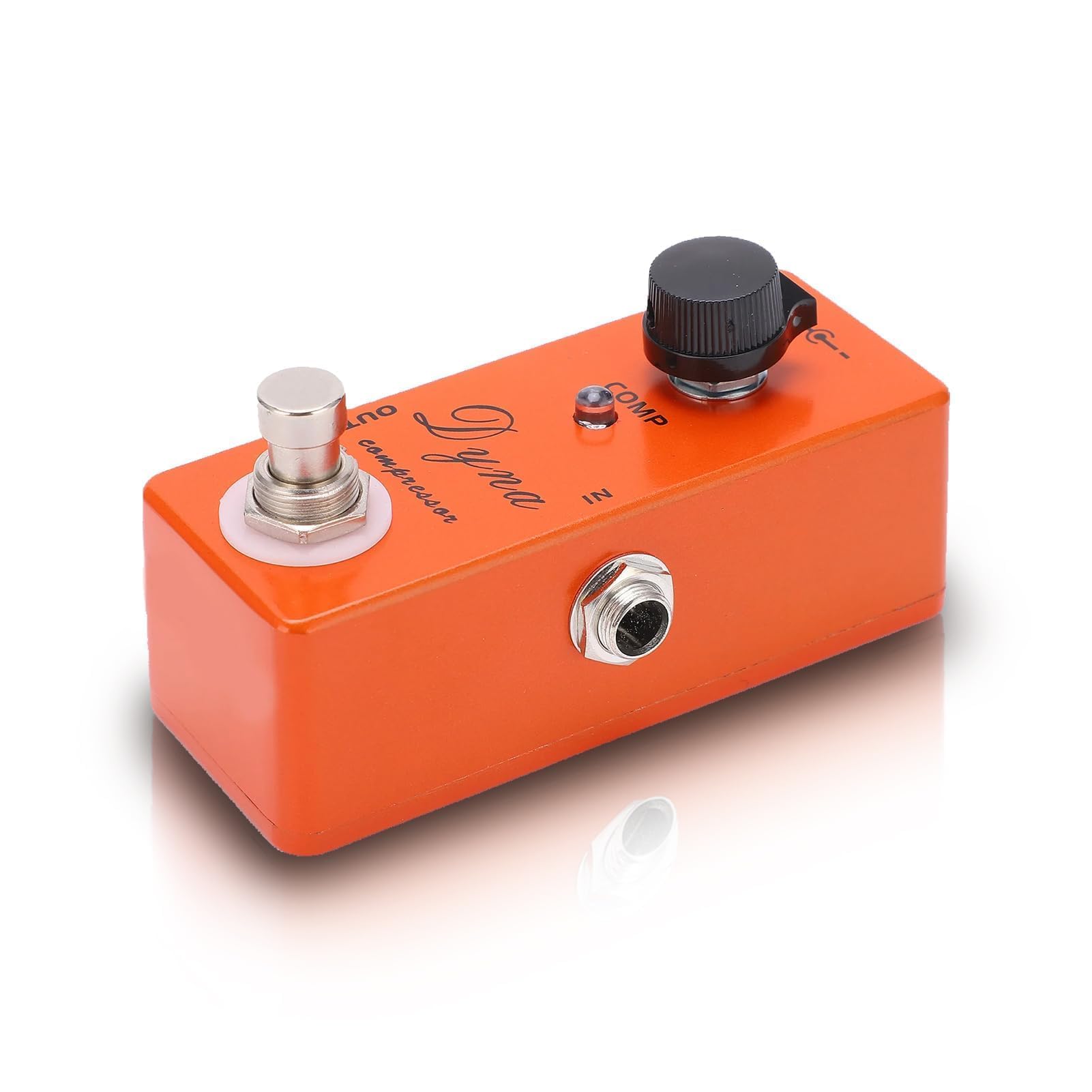 Pédale D'effets pour Guitare, Compresseur MXR True Bypass Pédale de Guitare Overdrive Vintage Réglable Accessoire D'instrument de Musique Réglable et Portable pour Guitare Électrique