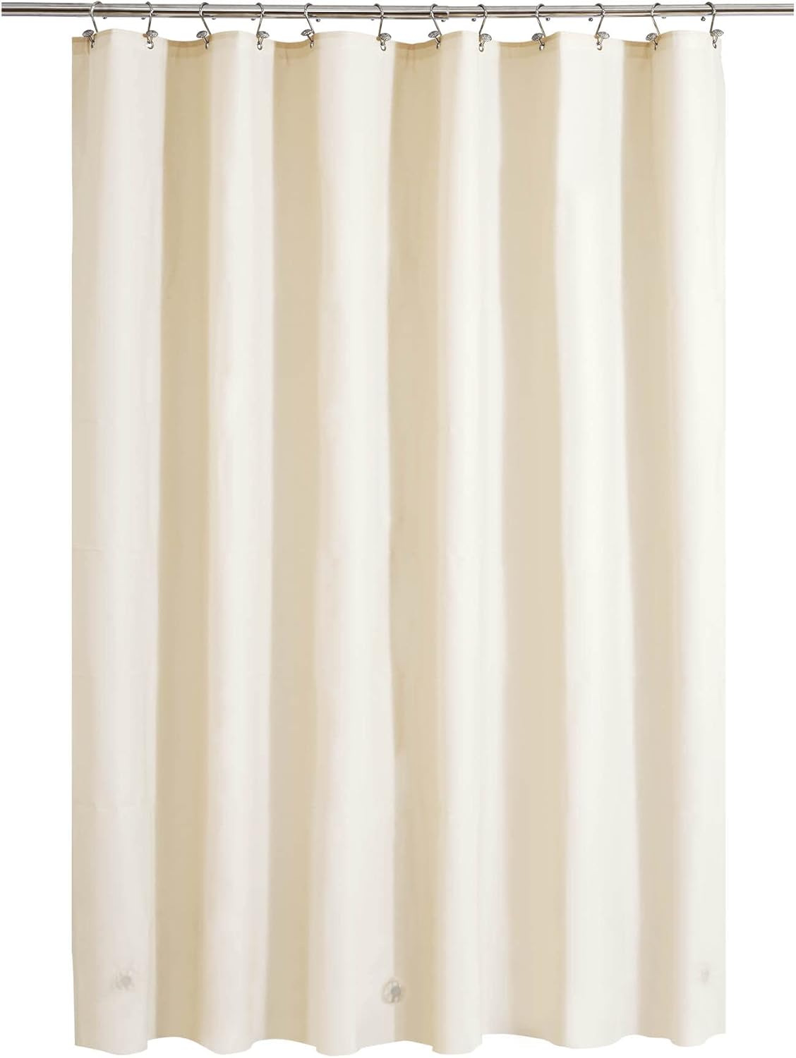 Barossa Design Beige Shower Curtain Liner - Premium PEVA, BPA & PVC Free, No Chemical Smell, Lightweight Standard Size Shower Curtain with 3 Magnets, Metal Grommets - Beige
