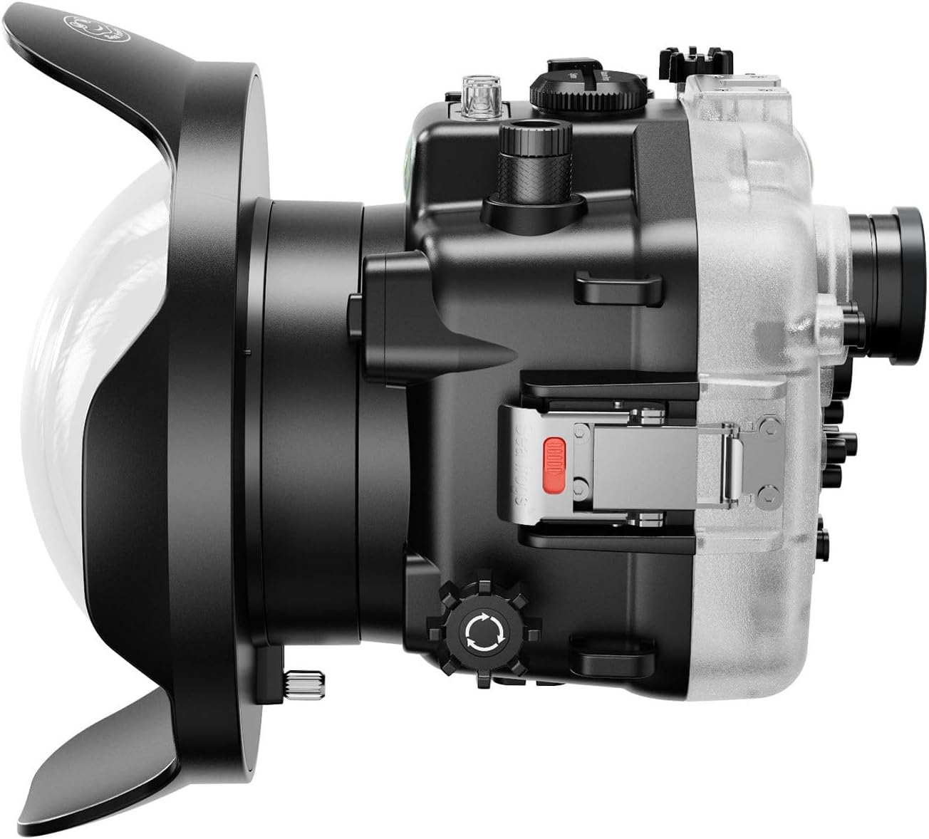 Seafrogs [40M/130FT] Underwater Housing for Fuji XT5 w/ WA005B Short Dome Port, Waterproof Diving Camera Case for Fujifilm xt5 w/Short Lens 10-24mm f/4, XC 16-50mm F3.5-5.6