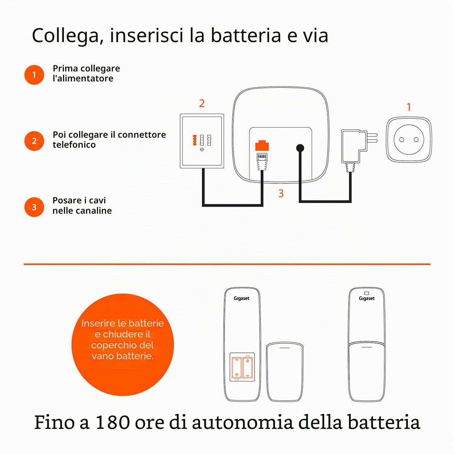 Gigaset AS690A - Schnurloses Telefon mit Anrufbeantworter - DECT-Telefon mit Freisprechfunktion, großes Display und großen Tasten - Festnetztelefon, schwarz