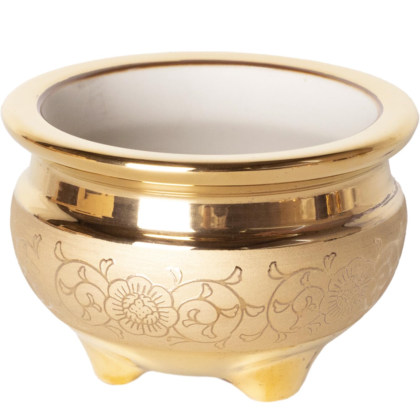 Amazon｜Ceramic Arte (セラミックアルテ) 仏具 金唐草 [ 香炉 4.0寸