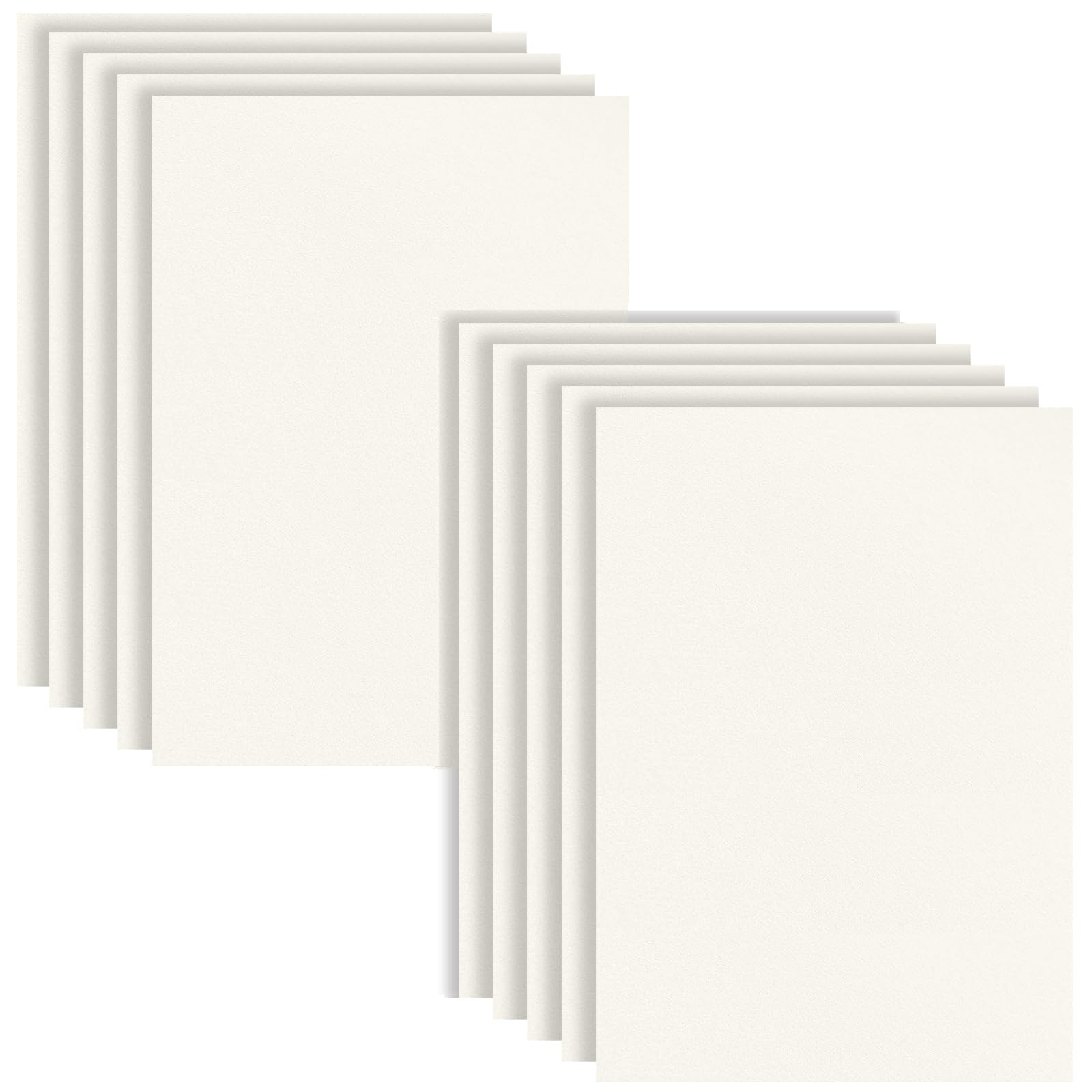 HXJDAM White Felt Fabric 2mm Thick, 10 Pcs 20x30cm Felt Sheets for Crafting Arts, Sewing and DIY Projects