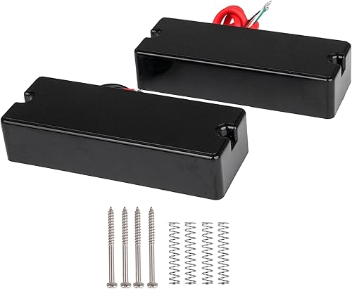 BQLZR Pastillas de bajo eléctrico de 5 cuerdas, pasivas de cinco cuerdas, división de bobinas de 5 cuerdas, pastillas de bajo de 5 cuerdas,