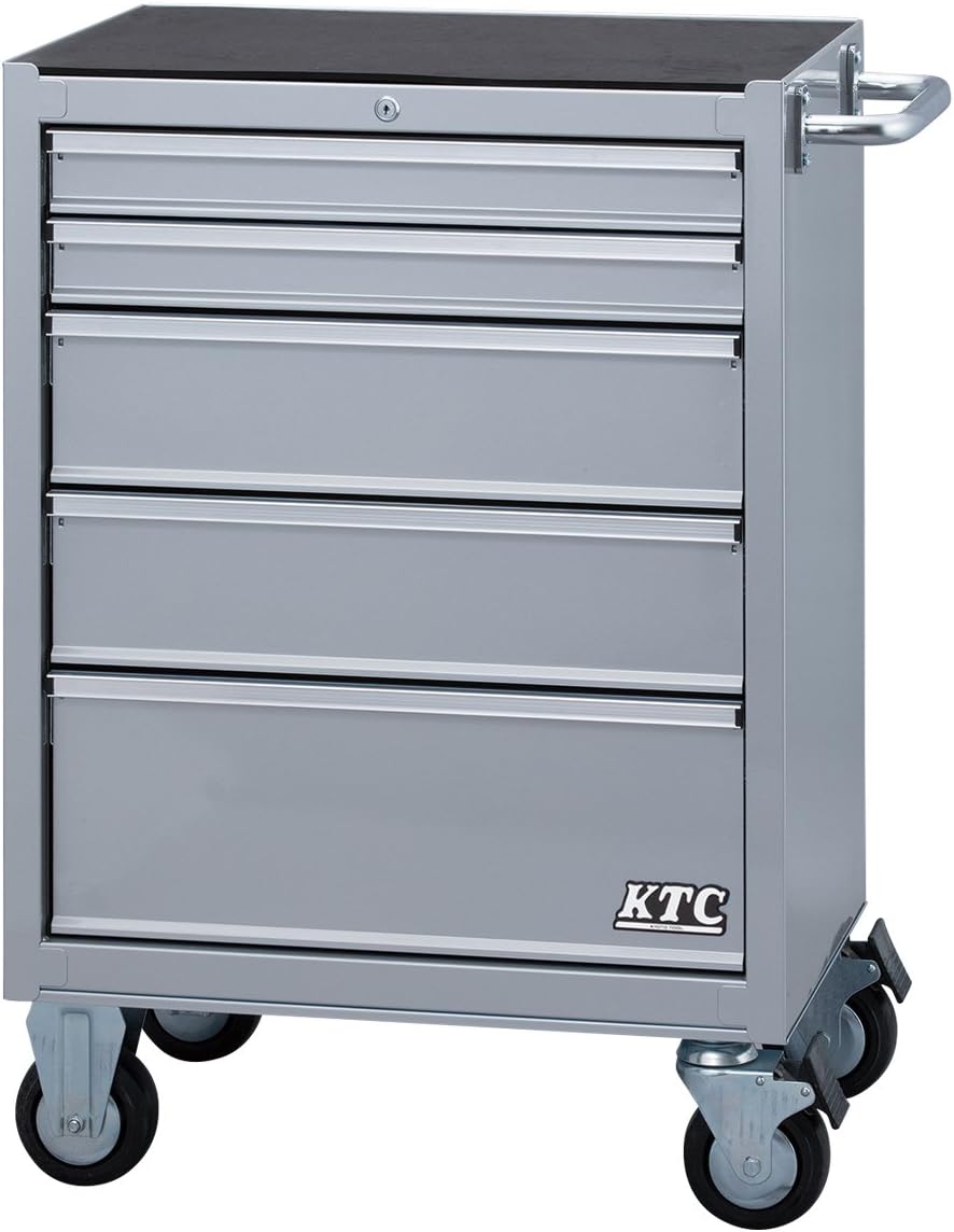 Amazon 京都機械工具 Ktc ローラーキャビネット 5段5引出し シルバー Skx3805s Sk Sale ツール キャビネット