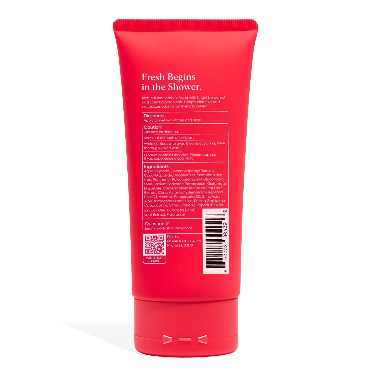 Duradry Deep Clean Body Wash Aqua Odor Defense Cleanser