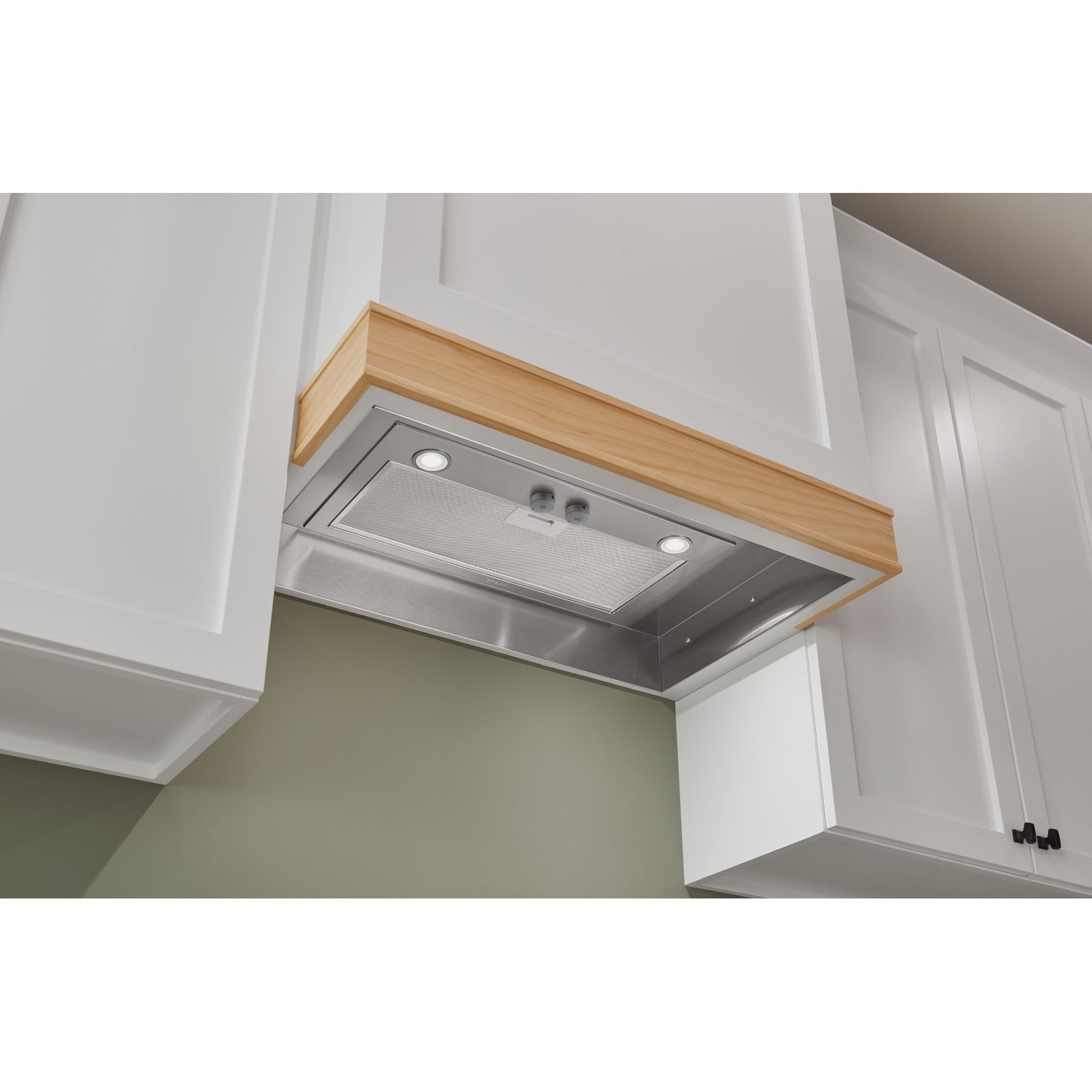 Broan- NuTone PM400SS Custom Cabinet Built-in 3-Speed Power Pack Insert with LED Lighting and 450 Max Blower CFM, 21-Inch, Stainless Steel - 3
