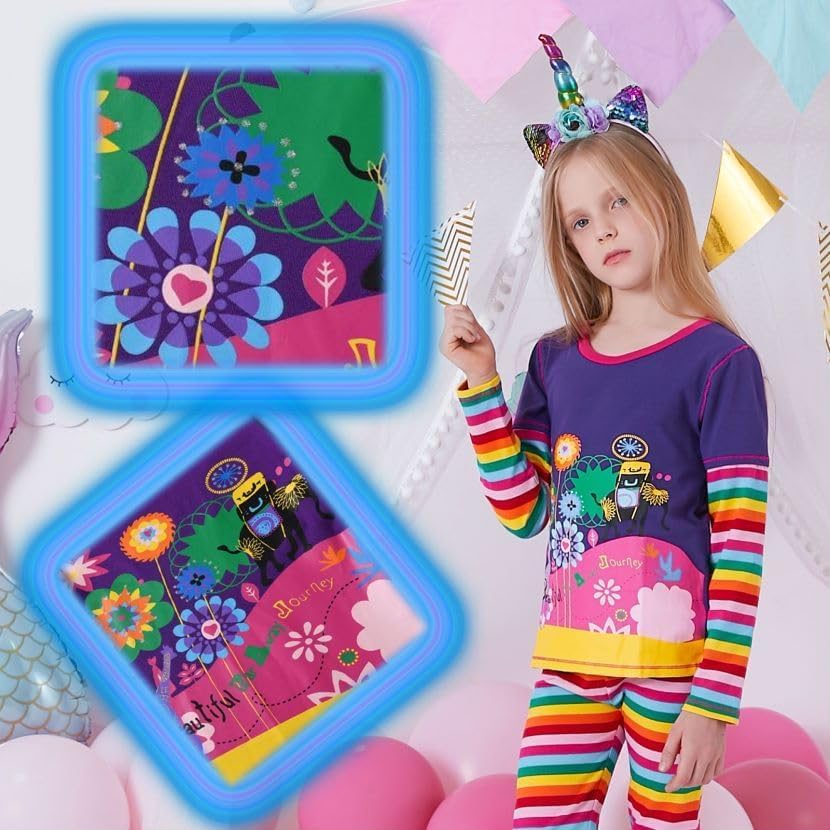 VIKITA girls clothes toddler outfits - little kids shirts & leggings winter fashion clothing sets, cute birthday gifts - Image 3