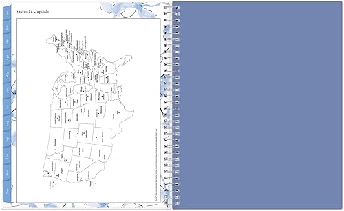Miniatura 10 de Blue Sky Agenda semanal y mensual 2024, enero a diciembre, 8.5 x 11 pulgadas, cubierta esmerilada, encuadernada con alambre, Lindley (100654-24)