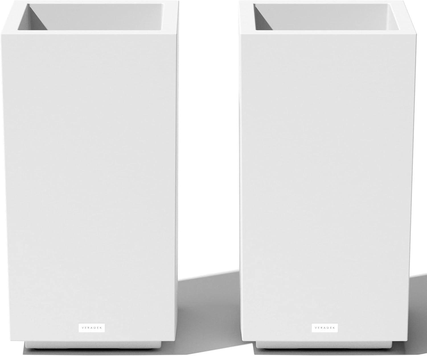 Veradek Block Series Pedestal Planter Tall Planter for