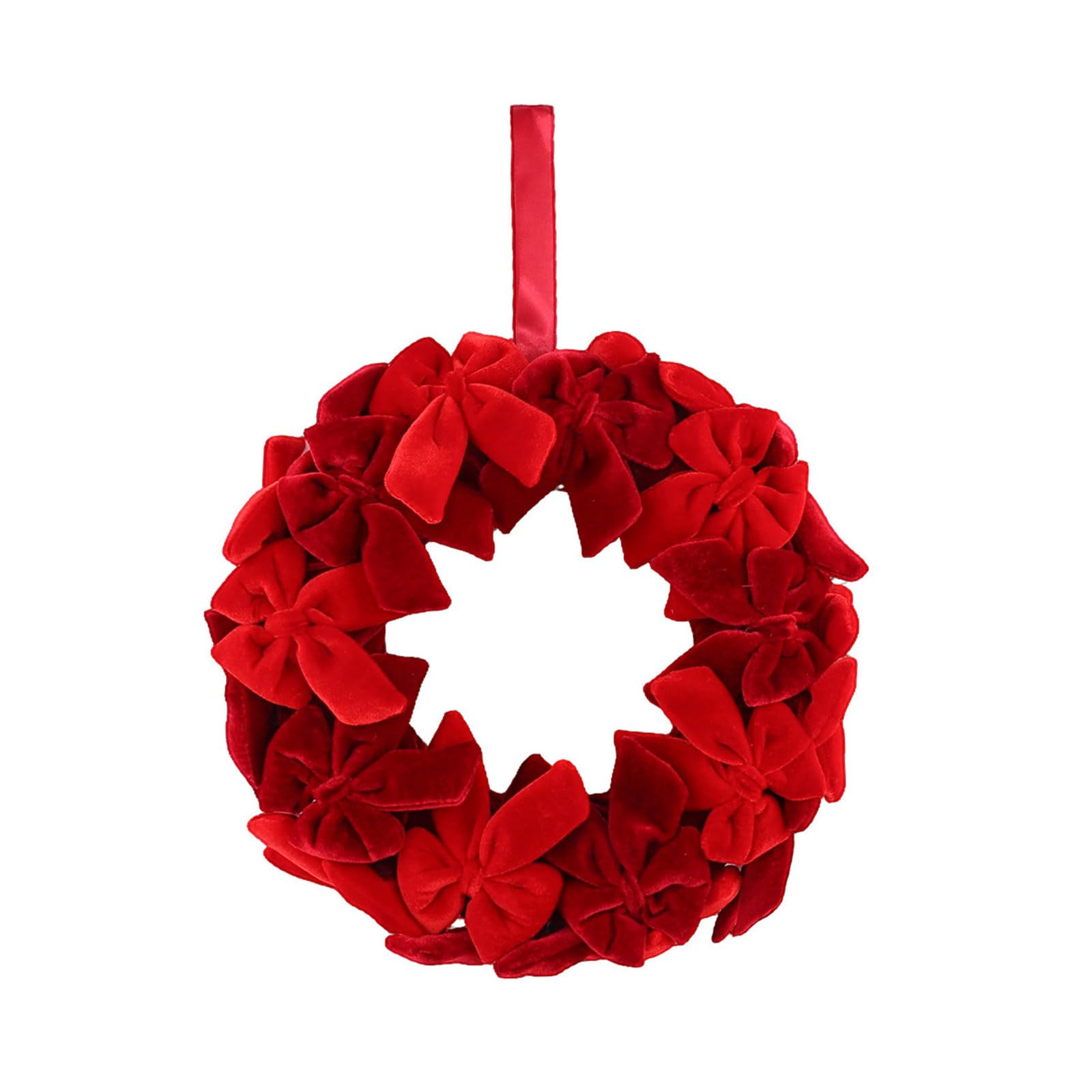 Elnwnnkc Christmas Wreath Features Flocking Detail for Festival Window Display Mall Festival Decoration