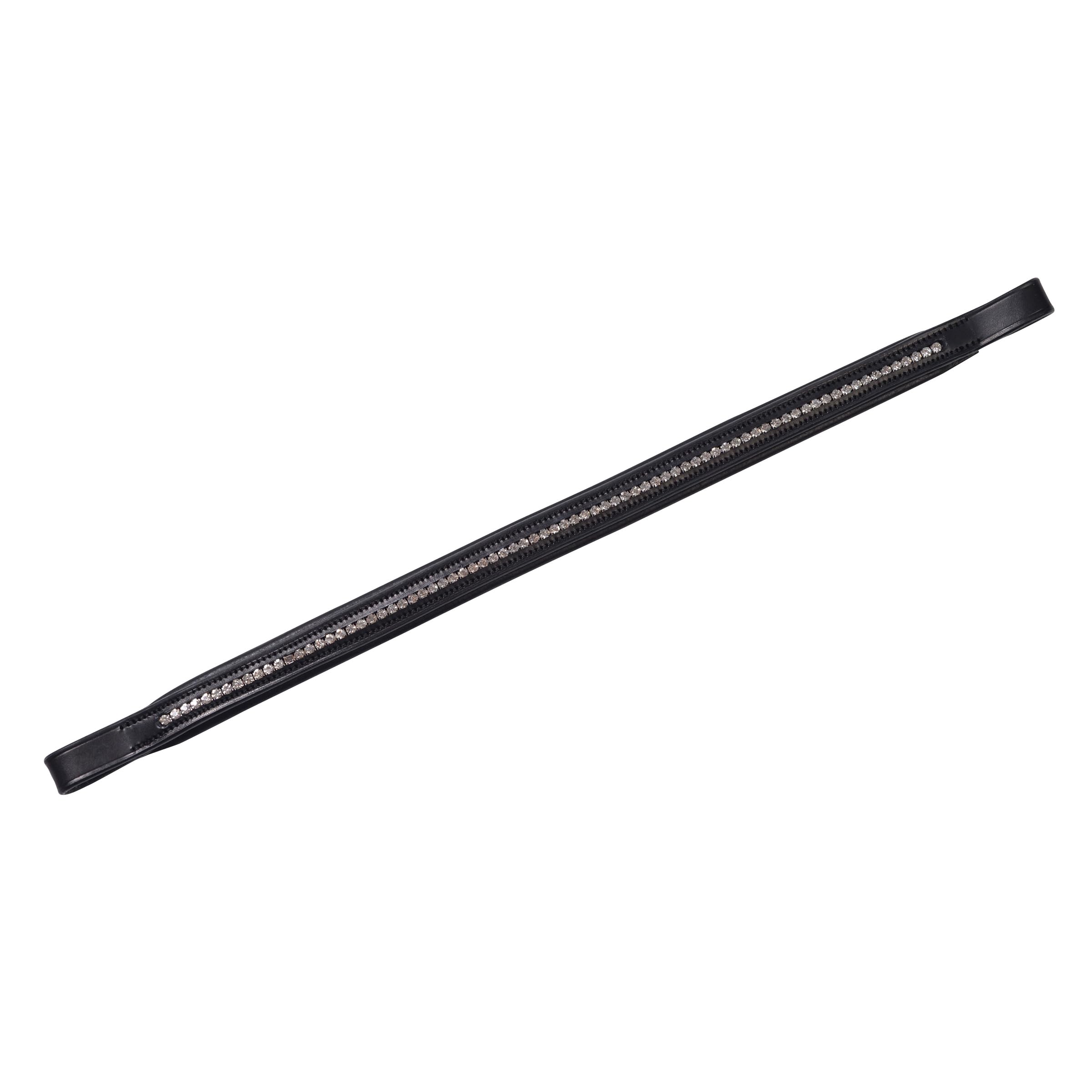 Collegiate Diamante Browband, Black, Cob