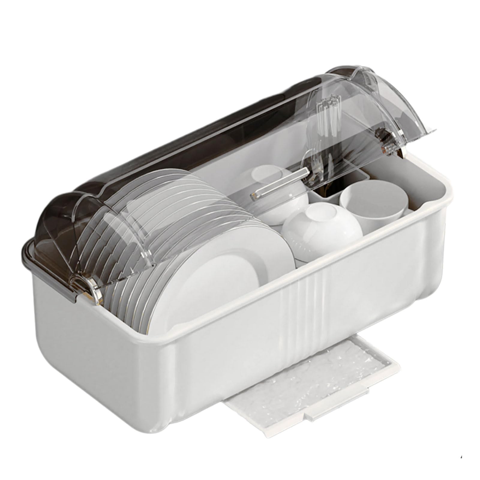 Practical PP Pet Material Dish Rack Function Plate Drying Rack Organizer Organizer with Enough Space for Multiple Dishes