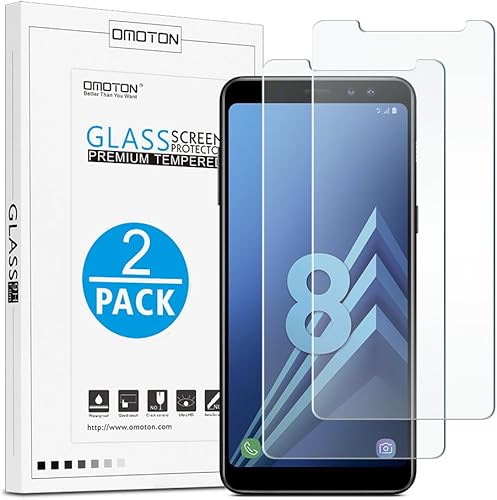 OMOTON Pezzi Compatibile con Samsung Galaxy 2018 Pellicola Protettiva Vetro Temperato Durezza Anti-Graffi 99 Trasparenza Sensibilit OMOTON Pezzi Compatibile con Samsung Galaxy 2018 Pellicola Protettiva Vetro Temperato Durezza Anti-Graffi 99 Trasparenza Sensibilit