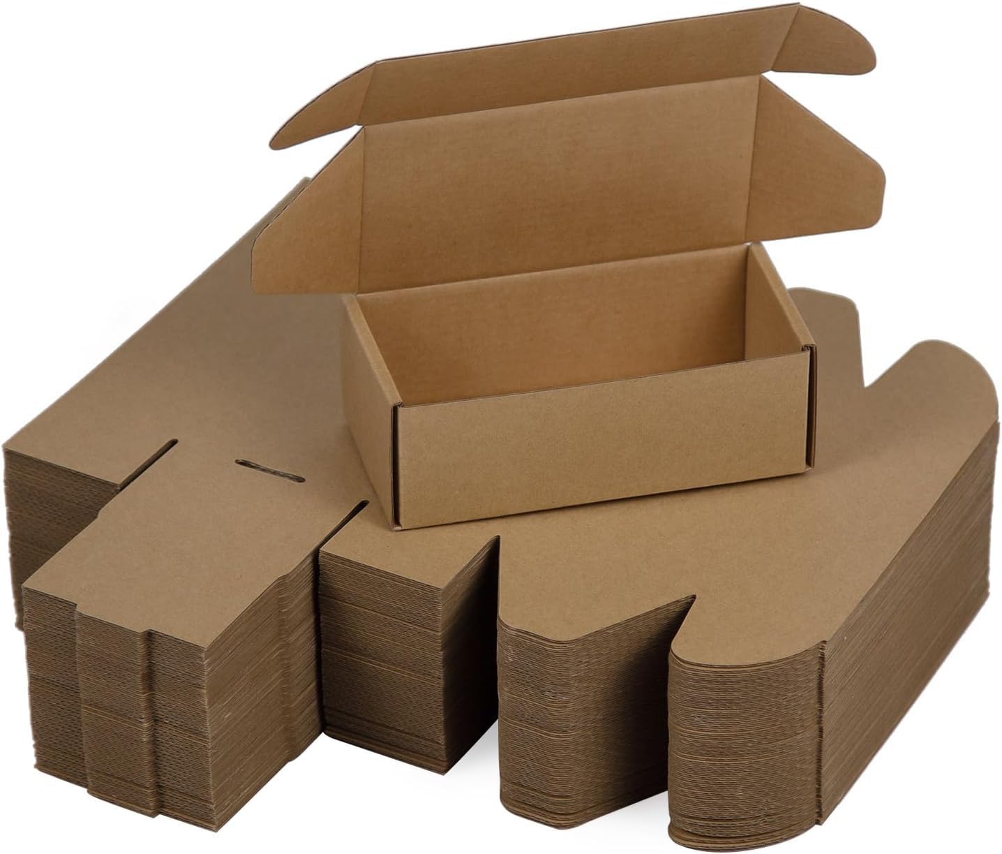 MM WILL CARE Corrugated Box Packing box 5.5X3X2.5 inch corrugated selflock 3ply brown box Pack of -25-picture-28
