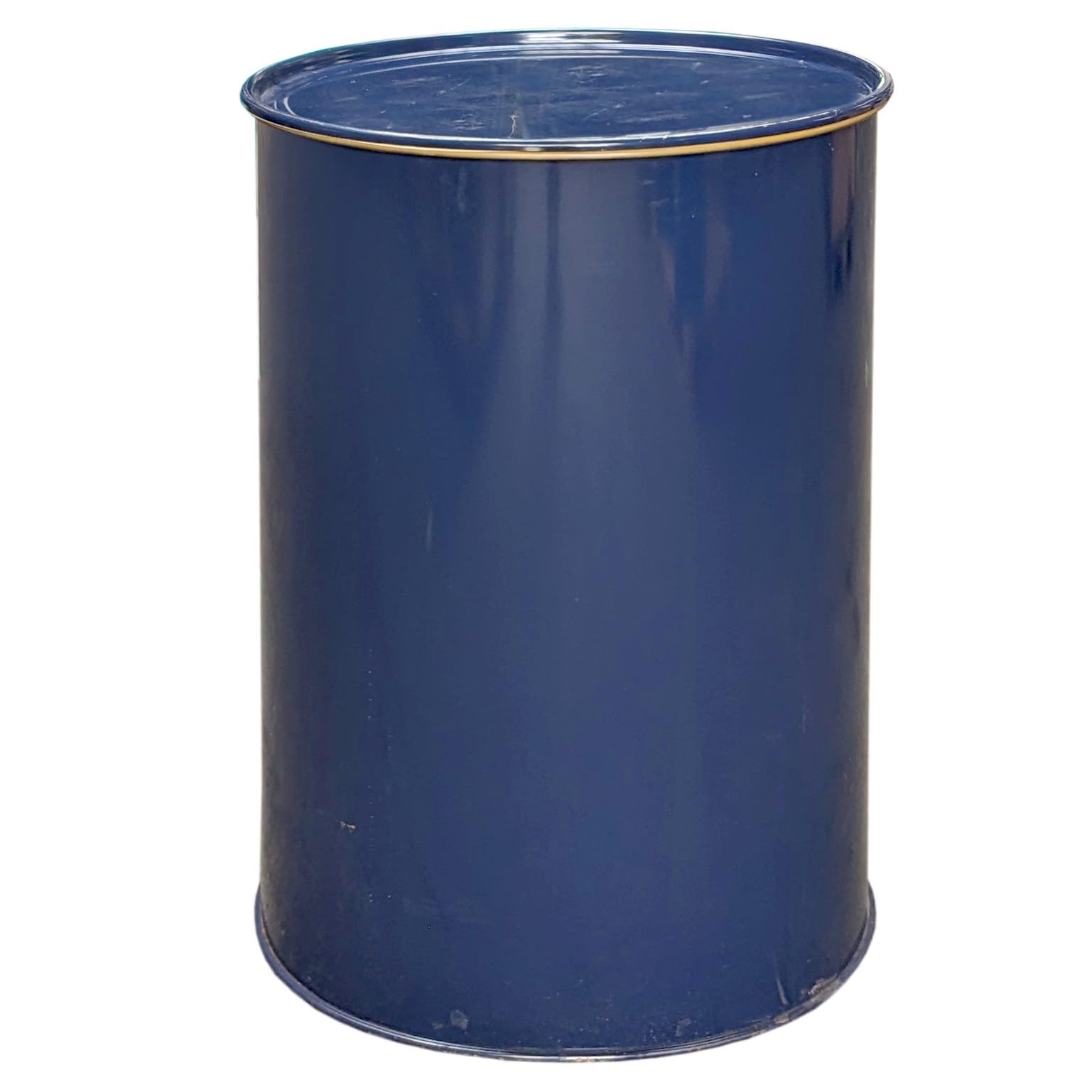 plasteo® 200 litrów metalowa beczka z pokrywką, beczka stalowa beczka na olej, pojemnik na olej, pojemnik na ogień, beczka blaszana, stolik do palenia, beczka na getto, niebieska, zielona, turkusowa