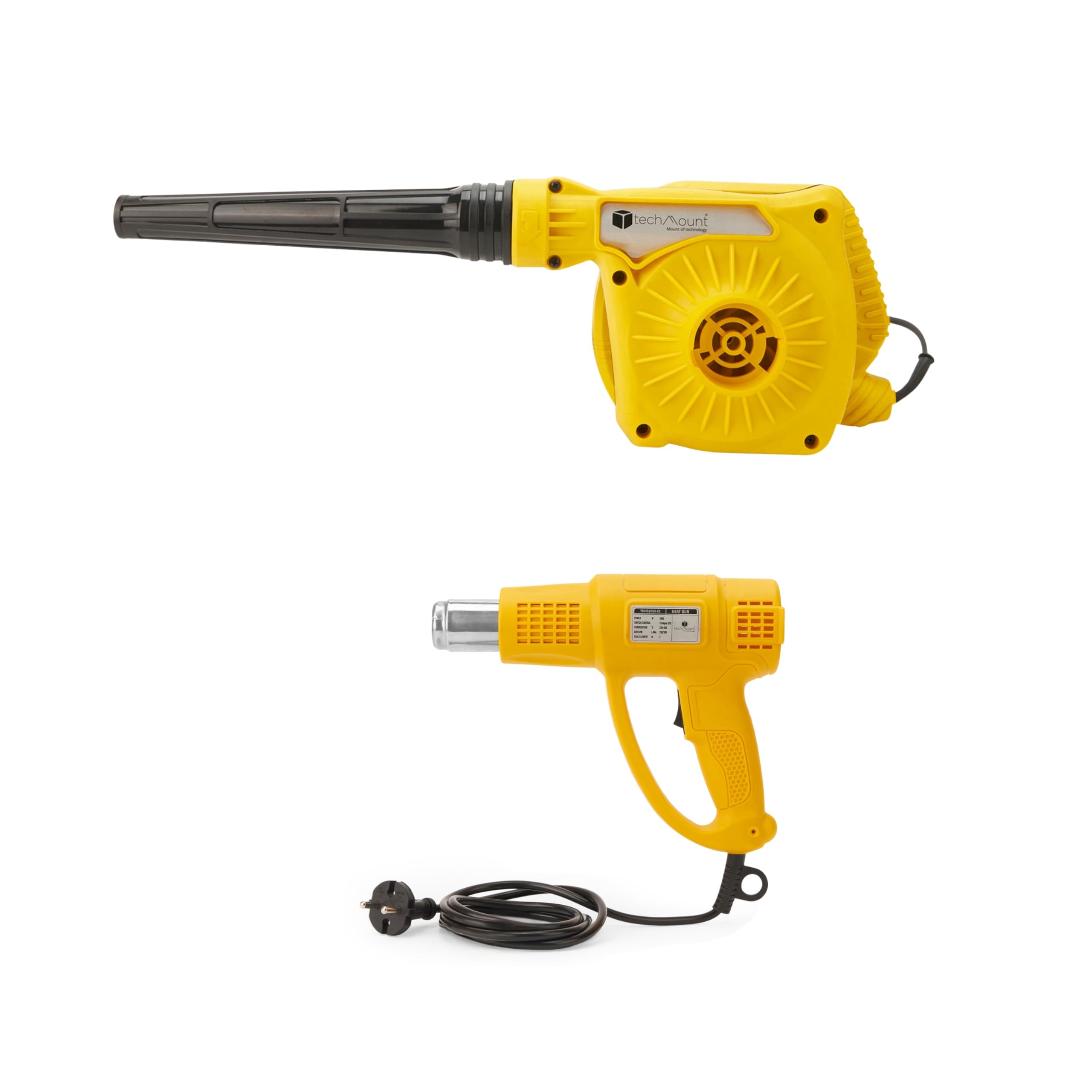TechMount Combo Pack 850W Air Blower Machine and 2000W High Speed Heat Gun Machine | Variable Speed Cleaning and Hot Air Tools | Copper Motor | Home Workshop Office Use-image-14