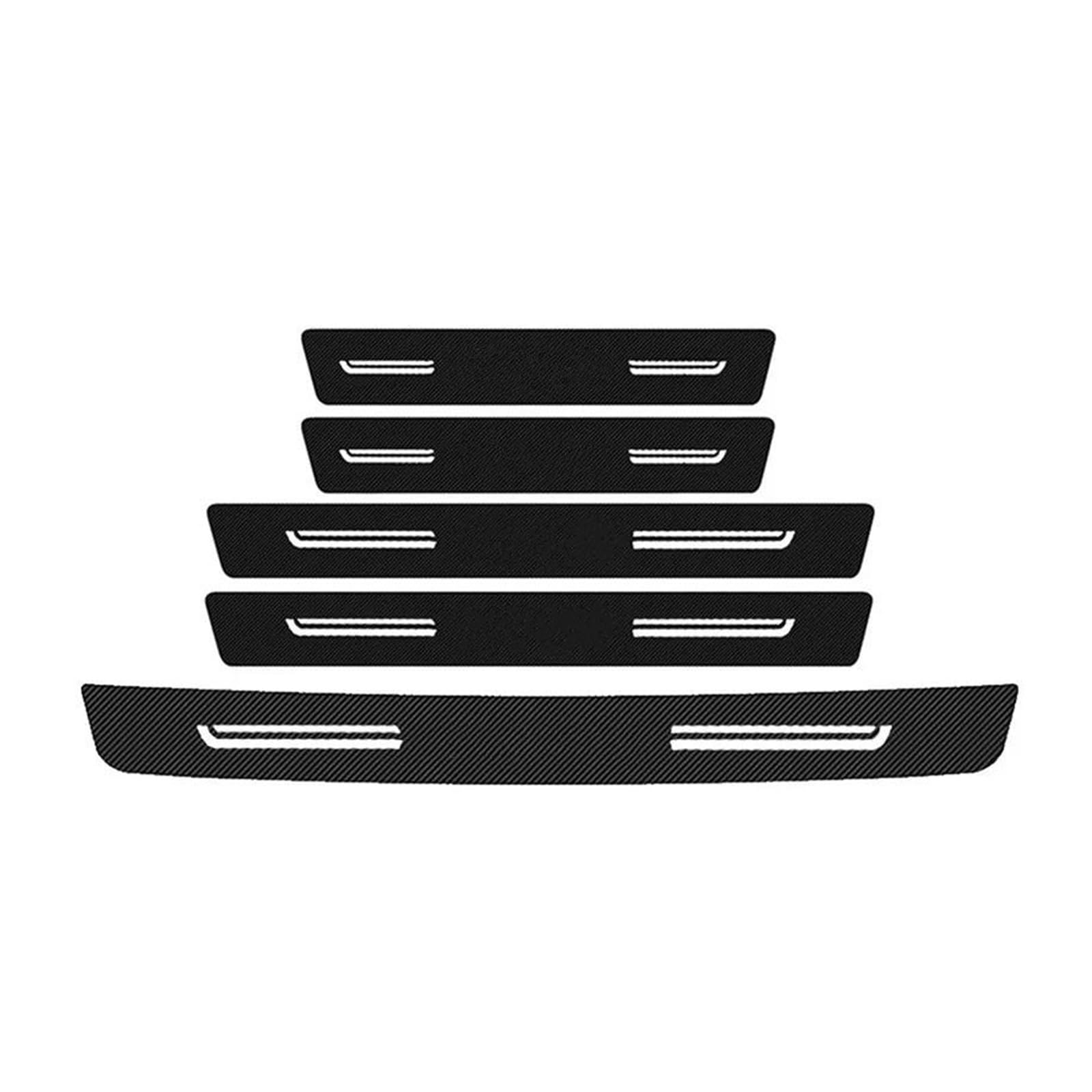 Rear Trunk Bumper Guard Decals for Mazda CX30 CX-30 CX4 for Demio for AXELA for Biante BT50 Car Door Threshold Sill Scuff Plate Leather(5pcs)