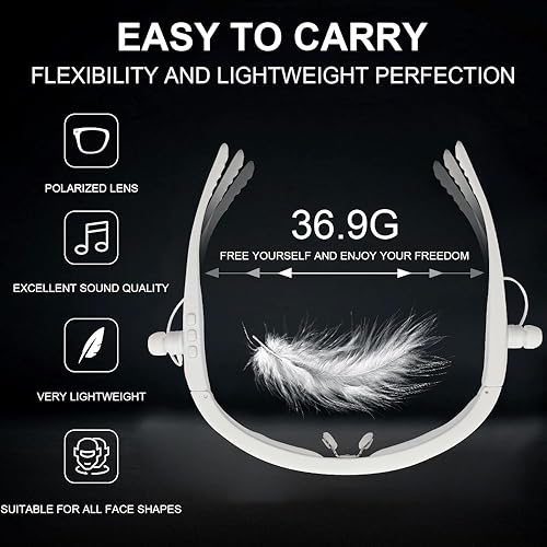 Miniatura 6 de Lentes de sol deportivos inteligentes con protección UV inmejorable y Bluetooth inalámbrico 5.0, tecnología perfecta para aventuras al aire libre,