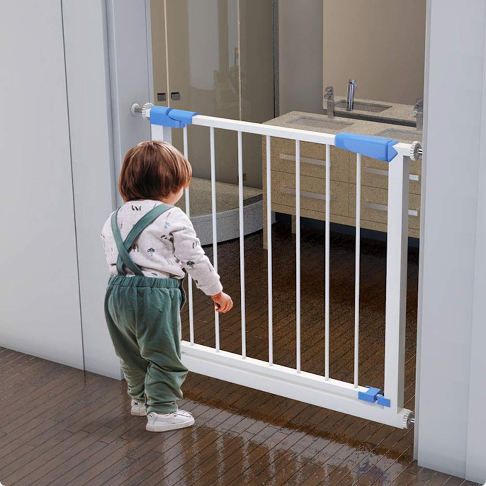 ISCBAFYX Baby-Sicherheitsgitter-Tür, einziehbares Gitter-Sicherheitsgitter, schmales bis extra breites Haustier-Treppengitter für Türen, Treppen und Flure, 90° Zwei-Wege-Tür zum Öffnen/Bleiben,
