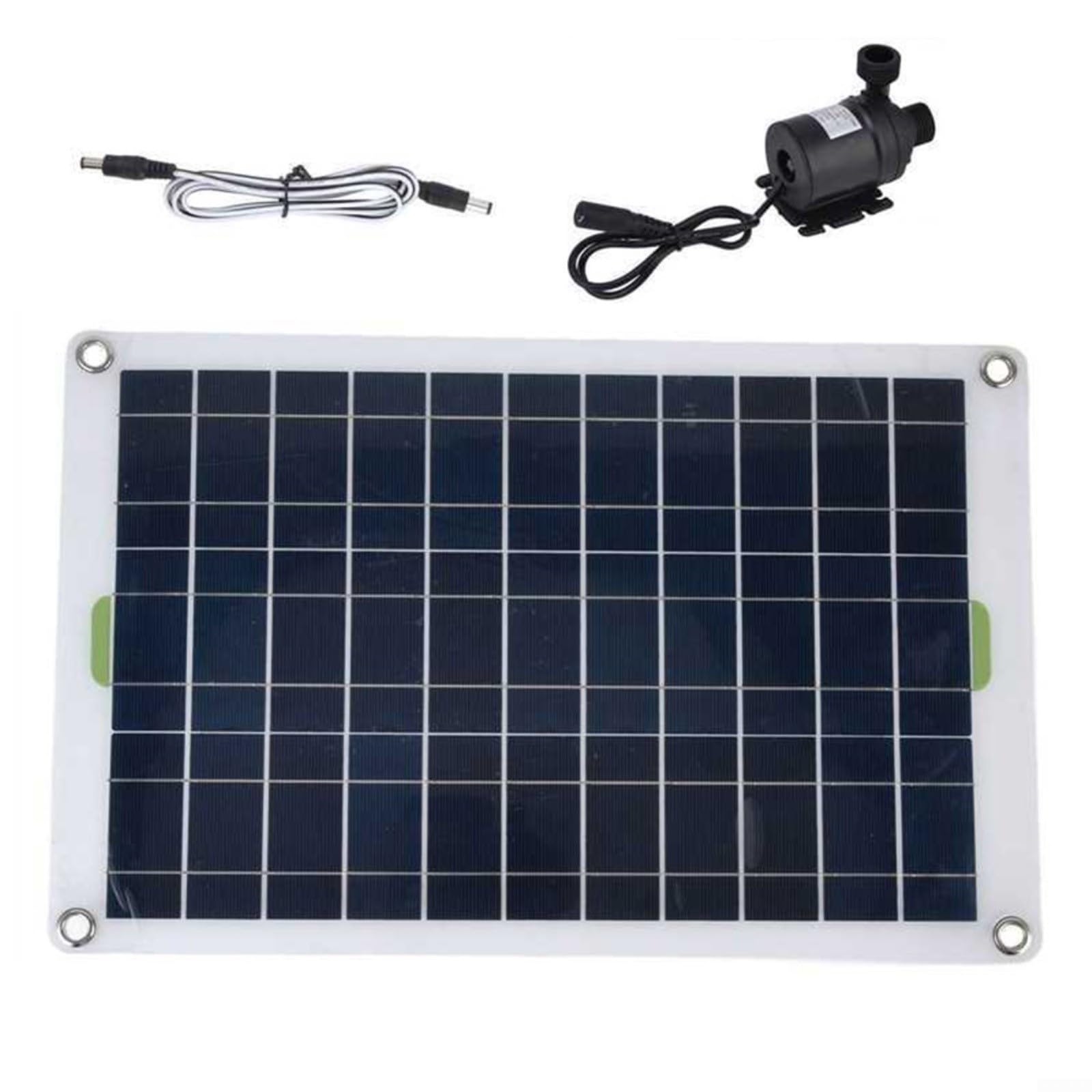 Set pompa ad acqua solare da 12 V, silenziosa, per giardino | silicone e plastica, alta efficienza, per abbeveratoio per uccelli, acquari, piccoli laghetti, durevole