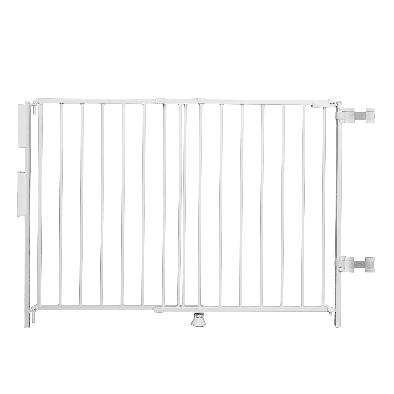 Regalo Extra Tall and Wide 2-in-1 Stairway and Hallway Wall Mounted Baby Gate, Bonus Kit, Includes Banister and Wall Mounting Kit