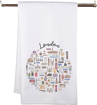 London Travel Gift London Kitchen Towel London Kitchen Decor for Housewarming London Souvenir Gift London Towel