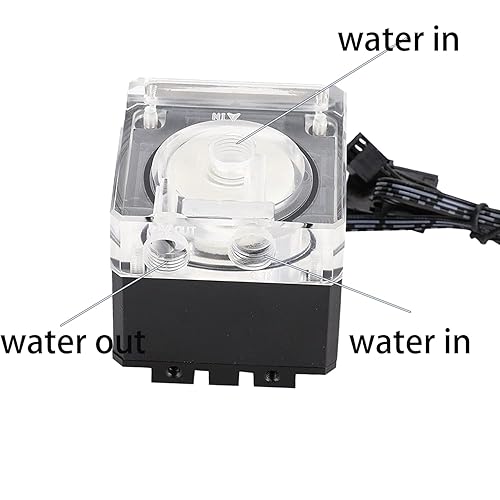 Miniatura 9 de Bomba de enfriador de agua de CPU, bomba para sistemas de refrigeración por agua de PC, soporte PWM -500LH-G14 Agujero roscado