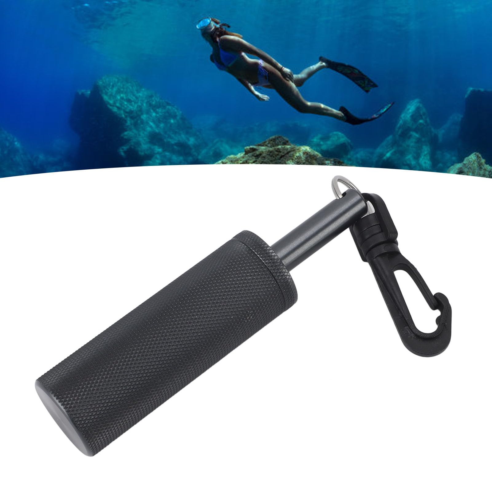 Scuba Choice Segnale Di Sicurezza Subacqueo: Campana A Sonaglio Con Clip, Verde Fluorescente