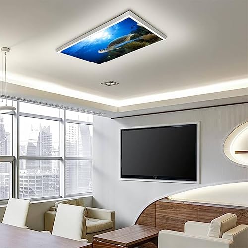 Miniatura 7 de Paquete de 6 cubiertas fluorescentes para luz de techo, filtros de luz de arrecife de coral de peces tropicales para aula, oficina, hogar, cubierta