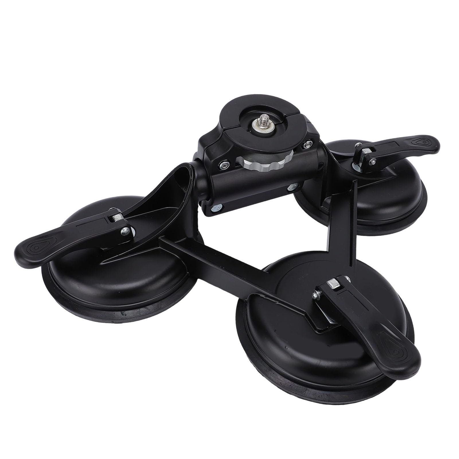 Supporto da Auto per Carichi Pesanti con Tripla Ventosa, Vite da 1/4 di Pollice per Fotocamera DSLR Mirrorless, Forte Aspirazione, Carico di 20 Kg Sul Cruscotto, Parabrezza, Tettuccio