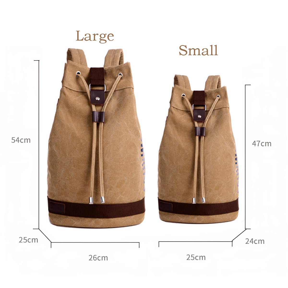 GAMIRA Borsa a secchiello con coulisse per sport all'aria aperta, Zaino con coulisse di grande capacità, Zaino sportivo in tela per donna uomo
