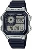 Casio - شاهد AE-1200WH-1CVEF - ساعة رجالية - مقاومة للماء - رقمي - مع شريط مطاطي - أسود
