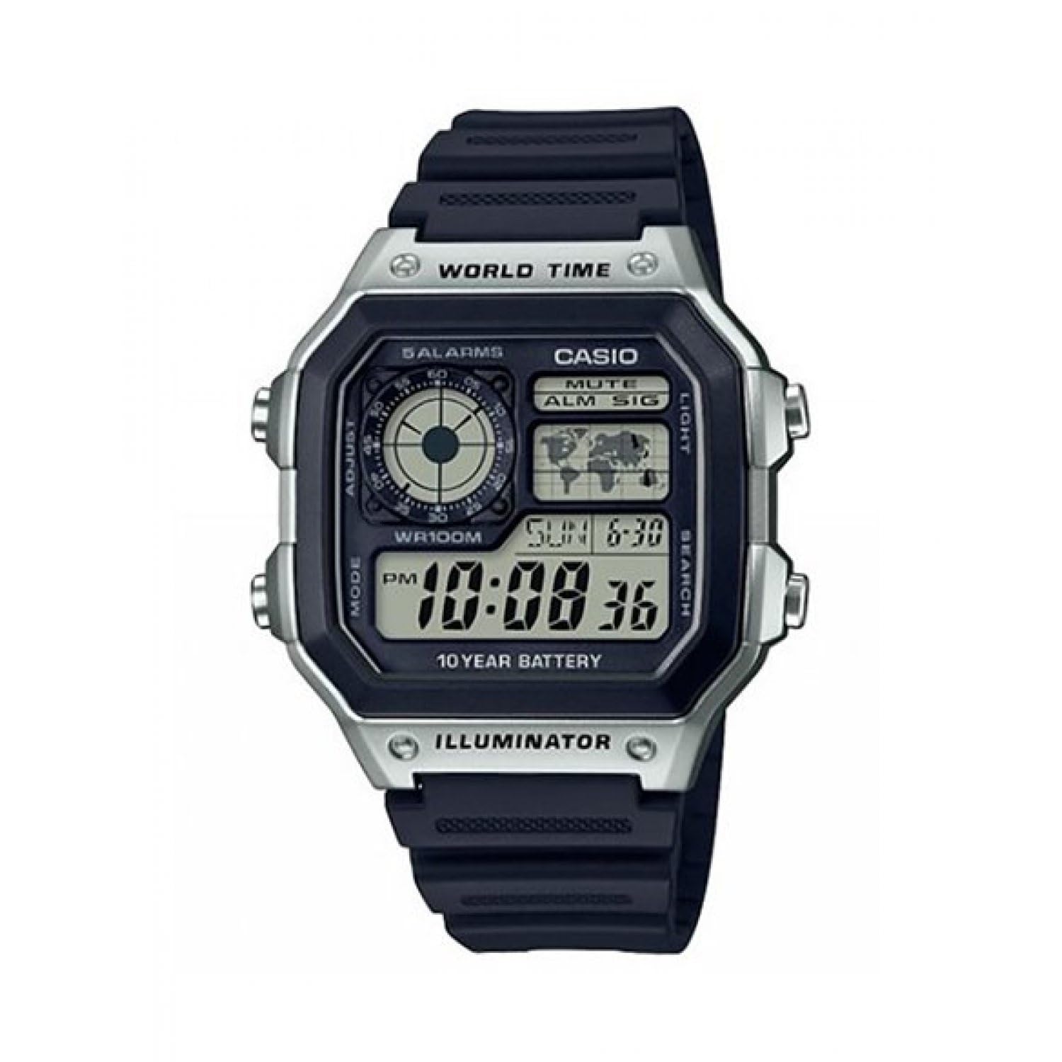 Casio Collection Men AE-​1200WH-​1CVEF Orologio digitale da uomo
