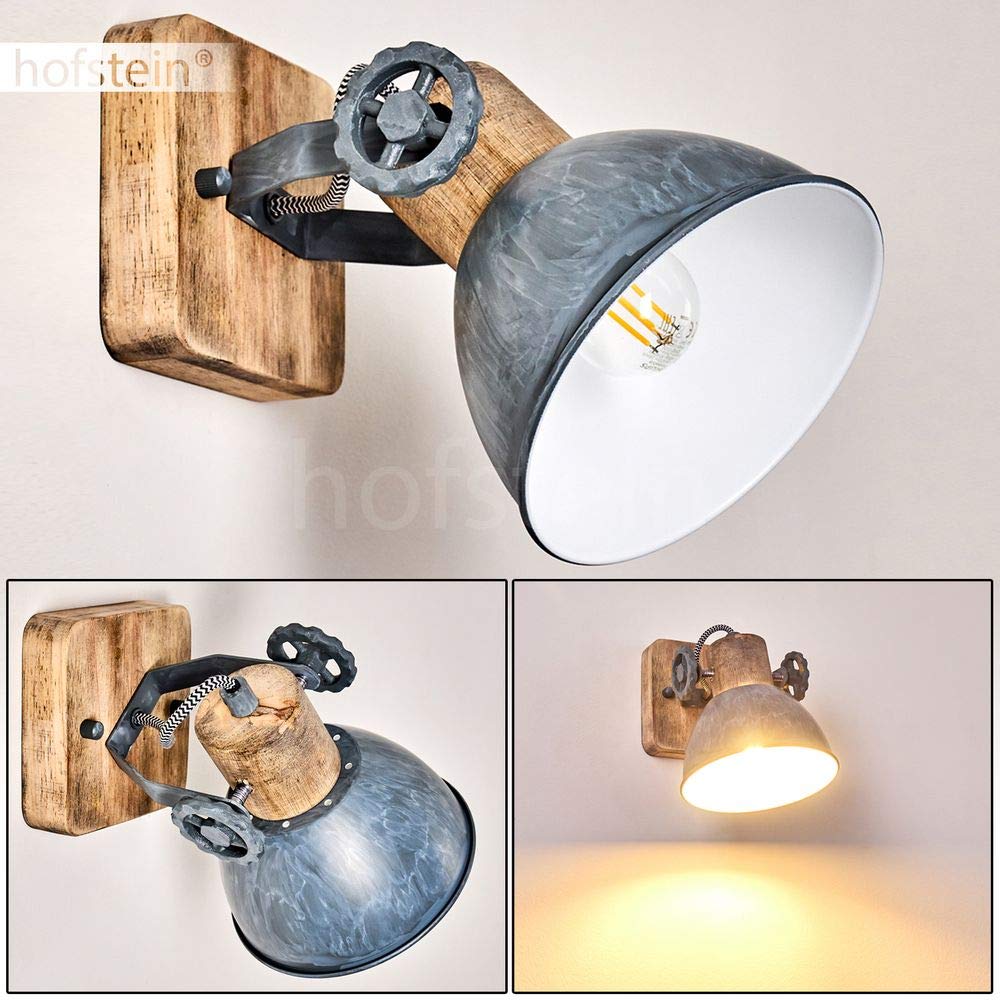 Wall Light Orny, Wall Spot In Retro/Vintage Design, Adjustable